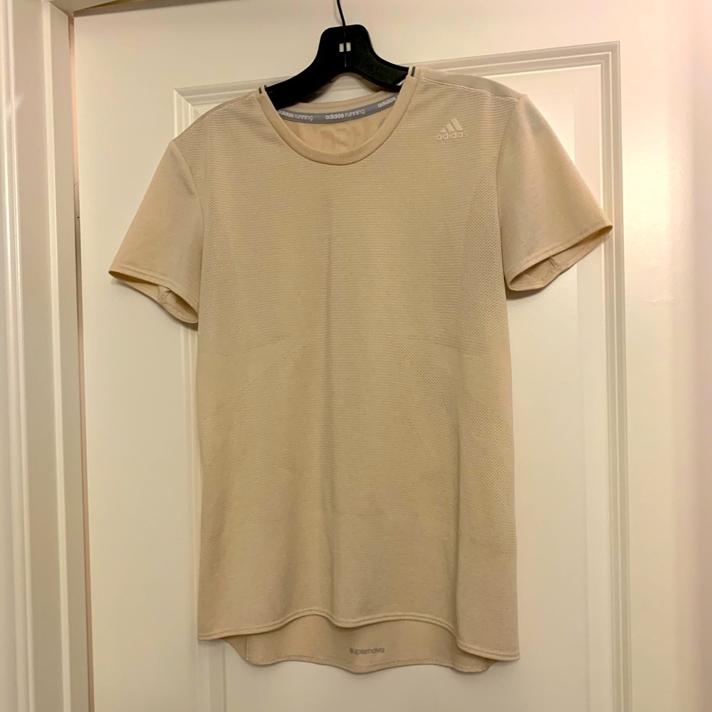 ADIDAS Cream T-shirt Size S